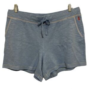 Tommy Bahama Blue Lounge Shorts Women’s XL Drawstring Pockets Pineapple Logo